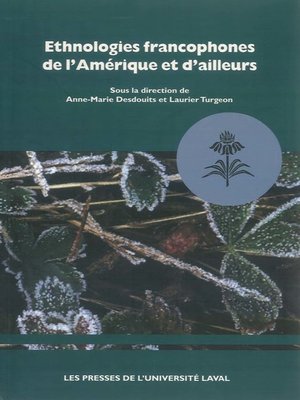 cover image of Ethnologies francophones de l'Amérique et d'ailleurs